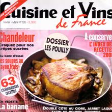Cuisine & Vins de France Février-Mars 2009